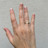 Gold Ring with Hammered Texture