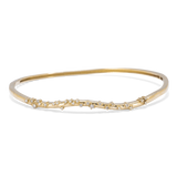 Wavy Cluster Bracelet with Light Champagne Diamonds