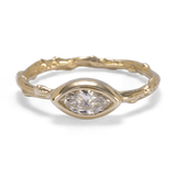 Marquise Champagne Diamond Branch Ring