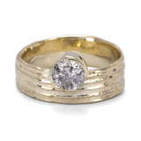 Untamed- Stripes Texture with Champagne Diamond