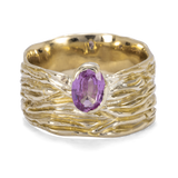 Untamed- Roots Texture with Pink Sapphire