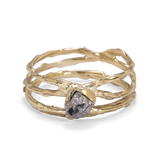 Meteorite Branch Solitaire Engagement Ring