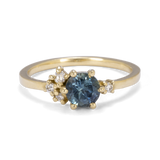 Asymmetric Sapphire and Diamonds Cluster