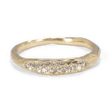 Gentle Raw Concave Ring