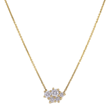 Lab-Grown Diamonds Cluster Necklace