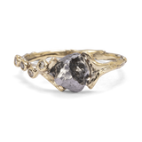 Spreading Branch Ring with Meteorite and Diamond Trail