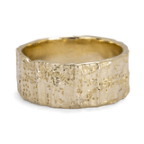Gold Ring with Vein-Like Texture
