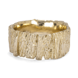 Wide Grooved Tree Trunk Ring