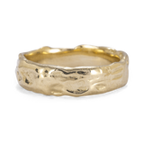 Raw Ring with Liquid-Like Texture