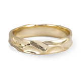 Soft Ridges Texture Wedding Band