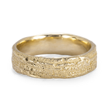 Sponge Texture Gold Ring