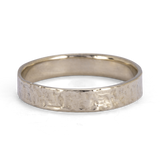 Gold Ring with Hammered Texture