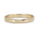 Clean Straight Edges faceted Band