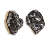 Gold Meteorite Earrings