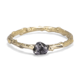 Meteorite Solitaire Branch Ring