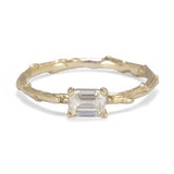 Emerald Cut Champagne Branch Ring