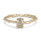 Oval Champagne Diamond on a Branch