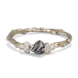 Harmonic Branch Ring with Meteorite and Diamonds