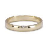 Wedding Ring with Hidden Diamonds