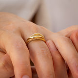 Open Mouth Concave Ring