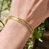 Raw solid gold bracelet