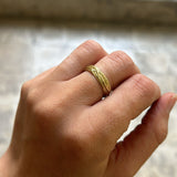 Roots gold ring