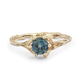 Spreading Branch Ring with Large Montana Sapphire