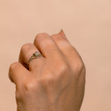 Spread Branch Engagement Ring with White Diamond