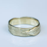 Gold Ring with Overlapping Leaf Design
