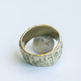 Gold Ring with Vein-Like Texture