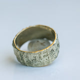 Gold Ring with Vein-Like Texture