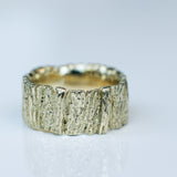 Wide Grooved Tree Trunk Ring