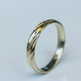 Gold Ring with Ripple Texture