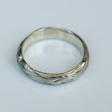 Thick Tree Trunk Wedding Ring