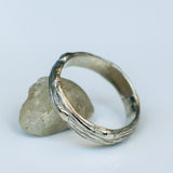 Thick Tree Trunk Wedding Ring