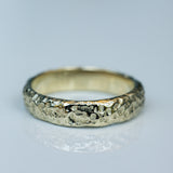 Gold Ring with Reef Coral Texture