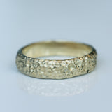 Gold Ring with Reef Coral Texture