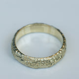 Gold Ring with Reef Coral Texture