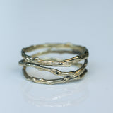 Three Crossed Branches Ring