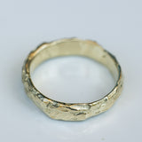Boulder-Textured Gold Ring