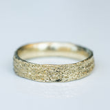 Sponge Texture Gold Ring