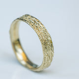 Sponge Texture Gold Ring