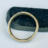 Sponge Texture Gold Ring