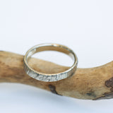 Striped Gold Wedding Ring