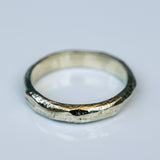 Raw Faceted Thick Gold Ring