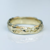 Boulder-Textured Gold Ring