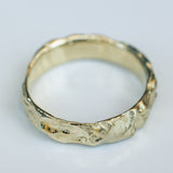 Boulder-Textured Gold Ring
