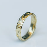 Boulder-Textured Gold Ring