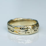 Raw Ring with Liquid-Like Texture