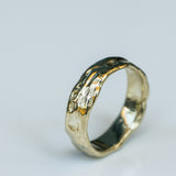 Raw Ring with Liquid-Like Texture